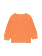 Cardigan Giusto per neonato Bonpoint arancione con girocollo - Rubino Kids