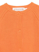 Cardigan Giusto per neonato Bonpoint arancione con girocollo - Rubino Kids