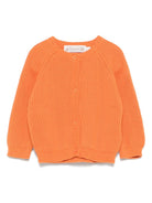 Cardigan Giusto per neonato Bonpoint arancione con girocollo - Rubino Kids
