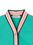 Cardigan per bambina Billieblush verde con applicazione - Rubino Kids