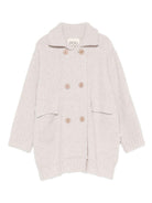 Cardigan per bambina Douuod Kids beige con chiusura a doppiopetto - Rubino Kids
