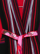 Cardigan per bambina Emilio Pucci Junior multicolore con motivo a righe - Rubino Kids