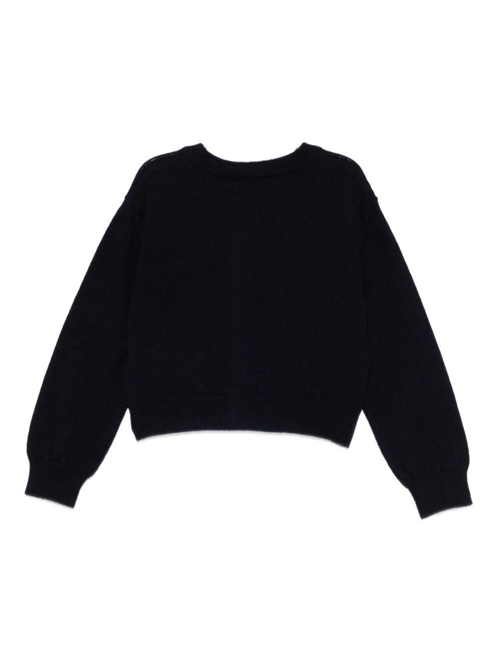 Cardigan per bambina ETRO Kids blu con dettagli ricamati - Rubino Kids