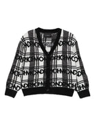 Cardigan per bambina John Richmond Junior nero con bottoni - Rubino Kids