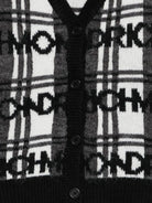 Cardigan per bambina John Richmond Junior nero con bottoni - Rubino Kids