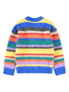 Cardigan per bambina Molo Brutus multicolore con righe orizzontali - Rubino Kids
