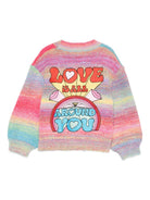 Cardigan per bambina Stella McCartney Kids multicolore a righe - Rubino Kids