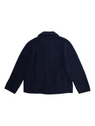 Cardigan per bambino Emporio Armani Kids blu con logo ricamato - Rubino Kids