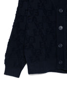 Cardigan per bambino Emporio Armani Kids blu con scollo a V - Rubino Kids