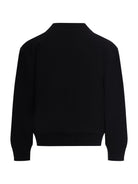 Cardigan per bambino Emporio Armani Kids blu con texture traforata - Rubino Kids