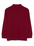 Cardigan per bambino Fendi Kids rosso scuro con chiusura frontale con bottoni - Rubino Kids