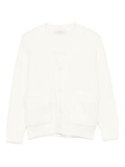 Cardigan per bambino Paolo Pecora Kids bianco con bottoni - Rubino Kids