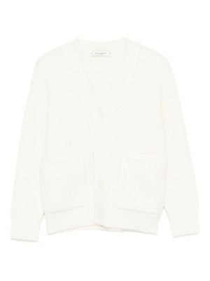 Cardigan per bambino Paolo Pecora Kids bianco con bottoni