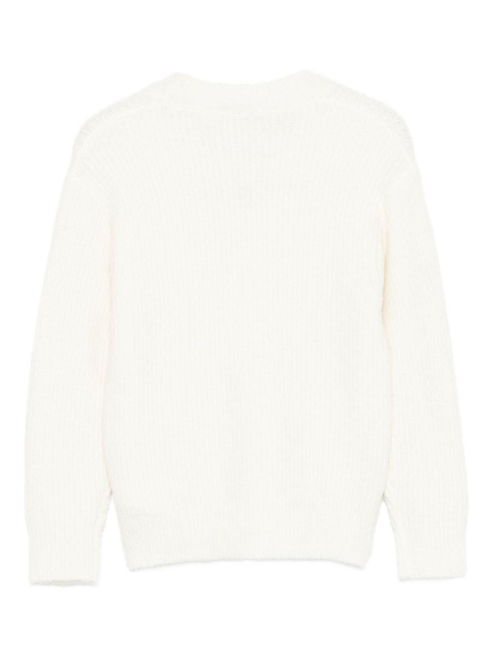 Cardigan per bambino Paolo Pecora Kids bianco con bottoni - Rubino Kids