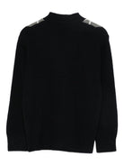 Cardigan per bambino Paolo Pecora Kids blu con motivo argyle - Rubino Kids