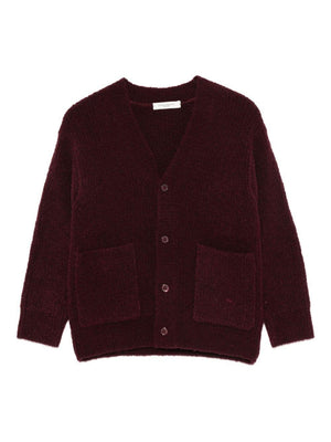 Cardigan per bambino Paolo Pecora Kids borgogna con bottoni