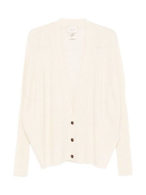 ALYSI white V-neck cardigan for women