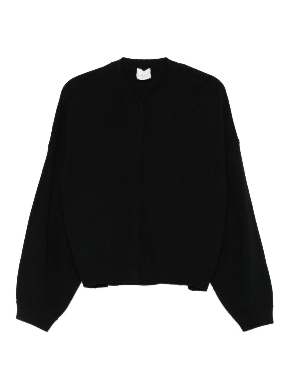 Cardigan per donna ALYSI nero con maniche a palloncino - Rubino Kids