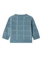 Cardigan per neonata Bonpoint azzurro a quadri - Rubino Kids