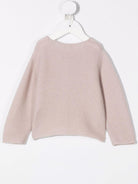 Cardigan per neonata Bonpoint beige con chiusura con bottoni - Rubino Kids