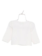 Cardigan per neonata Bonpoint bianco con chiusura con bottoni - Rubino Kids