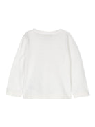 Cardigan per neonata Bonpoint bianco con logo ricamato - Rubino Kids