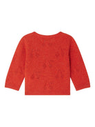 Cardigan per neonata Bonpoint rosso con motivo a ciliegie - Rubino Kids
