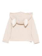 Cardigan per neonata Donsje beige con cappuccio e bottoni - Rubino Kids