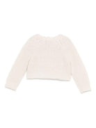 Cardigan per neonata Emporio Armani Kids beige con scollo a V - Rubino Kids