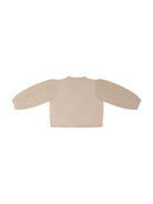 Cardigan per neonata Emporio Armani Kids beige con trama lavorata a maglia - Rubino Kids