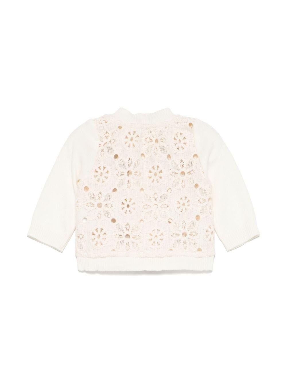 Cardigan per neonata JESURUM BABY Dora beige con maniche lunghe - Rubino Kids