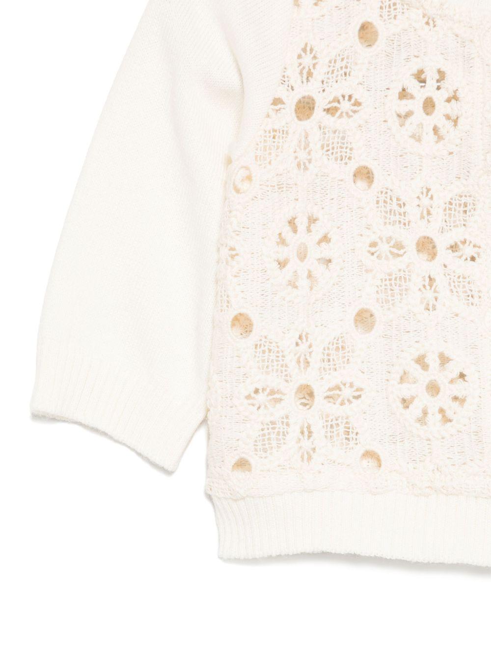 Cardigan per neonata JESURUM BABY Dora beige con maniche lunghe - Rubino Kids