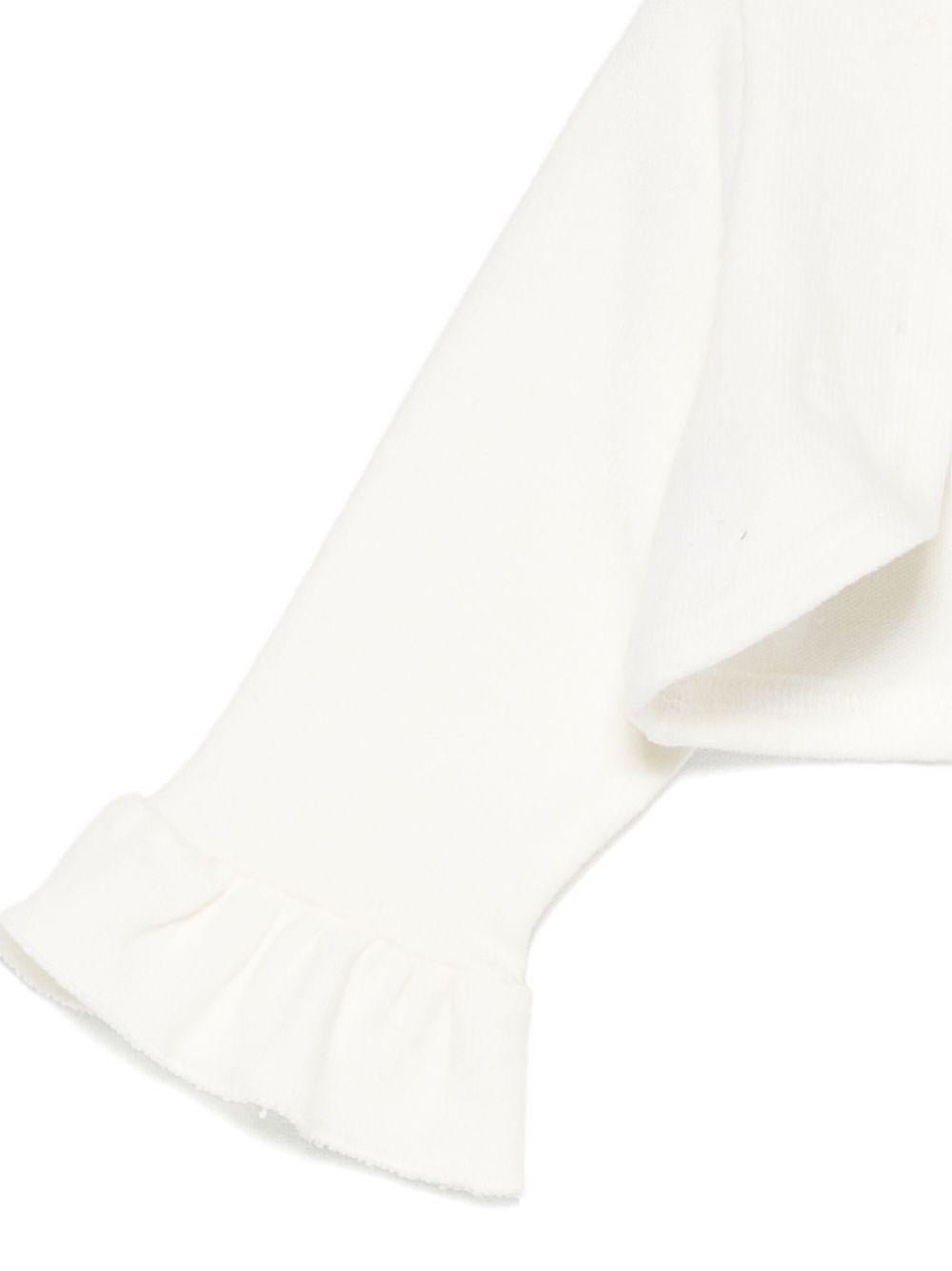 Cardigan per neonata La Stupenderia bianco con dettagli arricciati - Rubino Kids