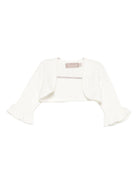 Cardigan per neonata La Stupenderia bianco con dettagli arricciati - Rubino Kids
