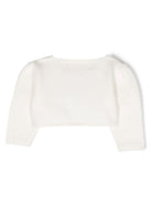 Cardigan per neonata La Stupenderia bianco modello crop - Rubino Kids