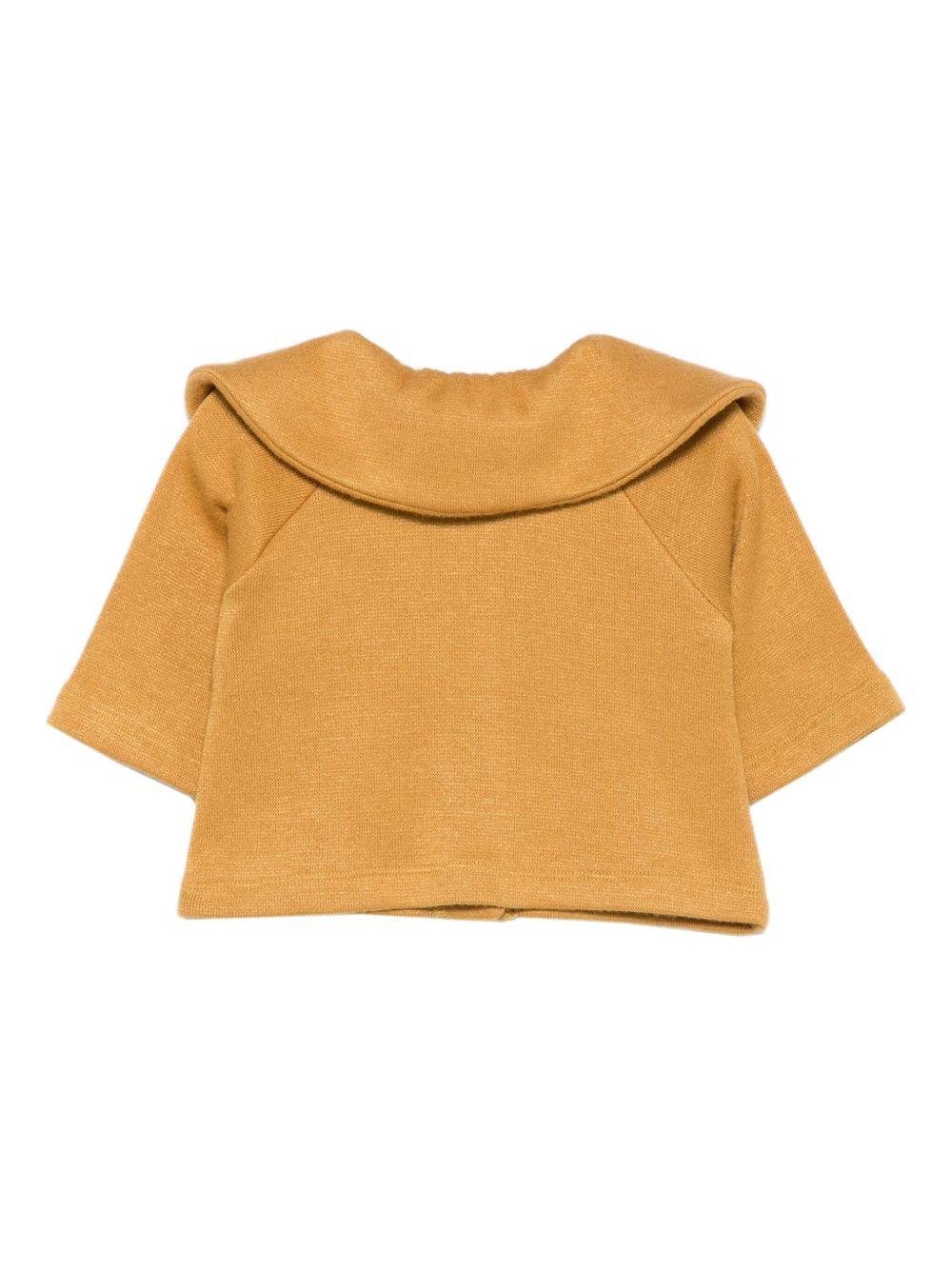 Cardigan per neonata La Stupenderia giallo con colletto arricciato - Rubino Kids