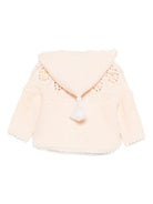 Cardigan per neonata Louise Misha rosa con ricamo floreale - Rubino Kids
