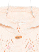 Cardigan per neonata Louise Misha rosa con ricamo floreale - Rubino Kids