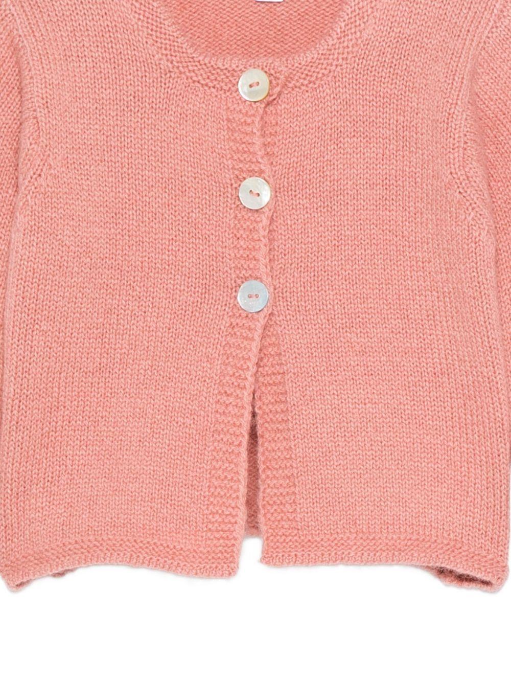 Cardigan per neonata Mariella Ferrari rosa con bottoni - Rubino Kids