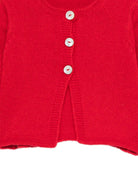 Cardigan per neonata Mariella Ferrari rossa con bottoni - Rubino Kids