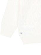 Cardigan per neonata Molo bianco in maglia con scollo rotondo - Rubino Kids