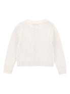 Cardigan per neonata Monnalisa bianco con fiocco - Rubino Kids