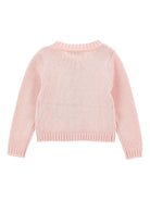 Cardigan per neonata Monnalisa rosa con fiocco - Rubino Kids