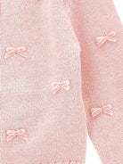 Cardigan per neonata Monnalisa rosa con fiocco - Rubino Kids