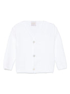 Cardigan per neonata Paz Rodriguez Paz 25 bianco con dettagli in 3D - Rubino Kids