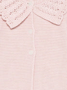 Cardigan per neonata Paz Rodríguez rosa con collo smerlato - Rubino Kids