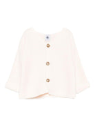 Cardigan per neonata Petit Bateau rosa con chiusura a bottoni - Rubino Kids