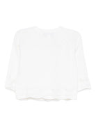 Cardigan per neonata Tartine Et Chocolat bianco con dettagli ricamati - Rubino Kids