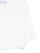 Cardigan per neonata Tartine Et Chocolat bianco con dettagli ricamati - Rubino Kids