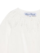 Cardigan per neonata Tartine Et Chocolat bianco open work - Rubino Kids